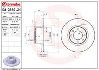 08255924 BREMBO Тормозной диск
