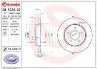 08A02920 BREMBO Тормозной диск