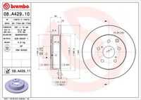 08A42910 BREMBO Тормозной диск