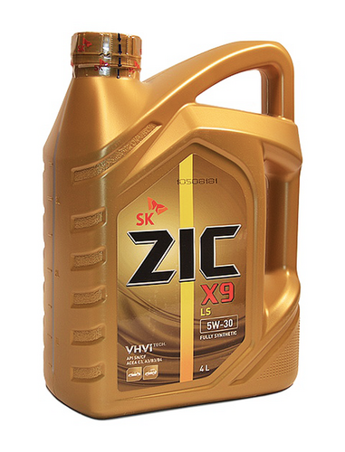 162608 ZIC X9 LS 5W30 (4L) масло мотор.! синт. api SN/CF, ACEA C3, MB 229.51, VW 505.00/505.01, Dexos 2;Масло моторное синтетика 5W-30 4 л