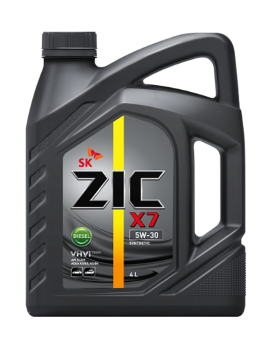162610 ZIC X7 DIESEL 5W30 (4L) масло мот.! API SL/CF, ACEA A3/B3, A3/B4, MB 229.3, VW 502/505, GM-LL-A-025;Масло моторное X7 Diesel 5W-30 синтетическое 4 л