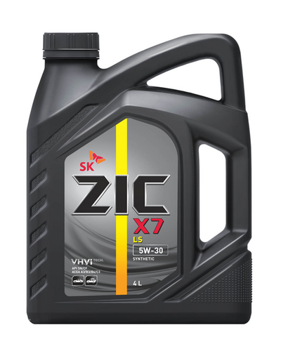 162619 ZIC X7 LS 5W30 (4L) масло моторное! API SN, ACEA C3, MB 229.51, BMW LL-04, Dexos 2;Масло моторное синтетика 5w-30 4 л