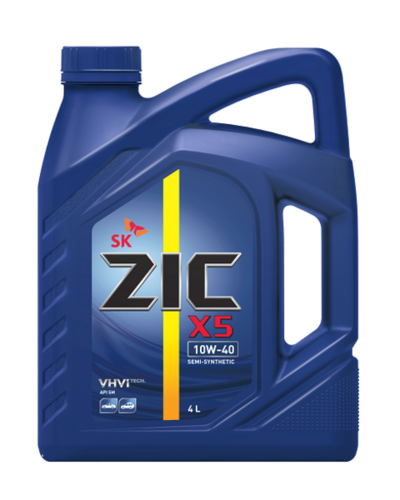 162622 ZIC X5 10W40 (4L) масло моторное! полусинт. API SP/SN+;Масло моторное полусинтетика 10W-40 4 л.;Масло моторное X5 10W-40 полусинтетическое 4 л
