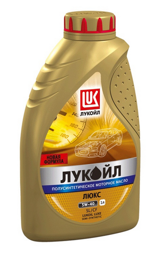 19189 LUKOIL Лукойл люкс 5W40 (1L) масло моторное! полусинт. API SL/CF;Масло моторное люкс SL/CF 5W-40 полусинтетическое 1 л