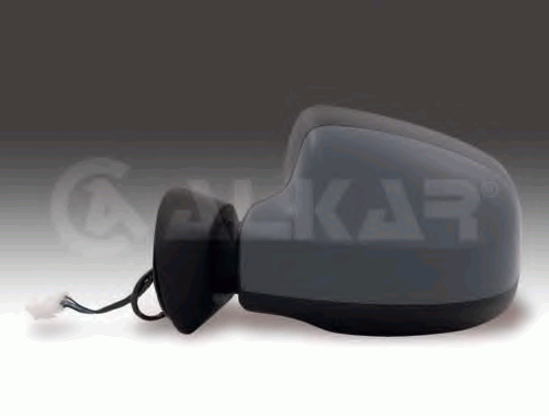 6139594 ALKAR Зеркало левое! электр. выпукл. с подогр. грунт. dacia Logan, Renault Sandero 1.2-1.6/1.5D 07>;Наружное зеркало