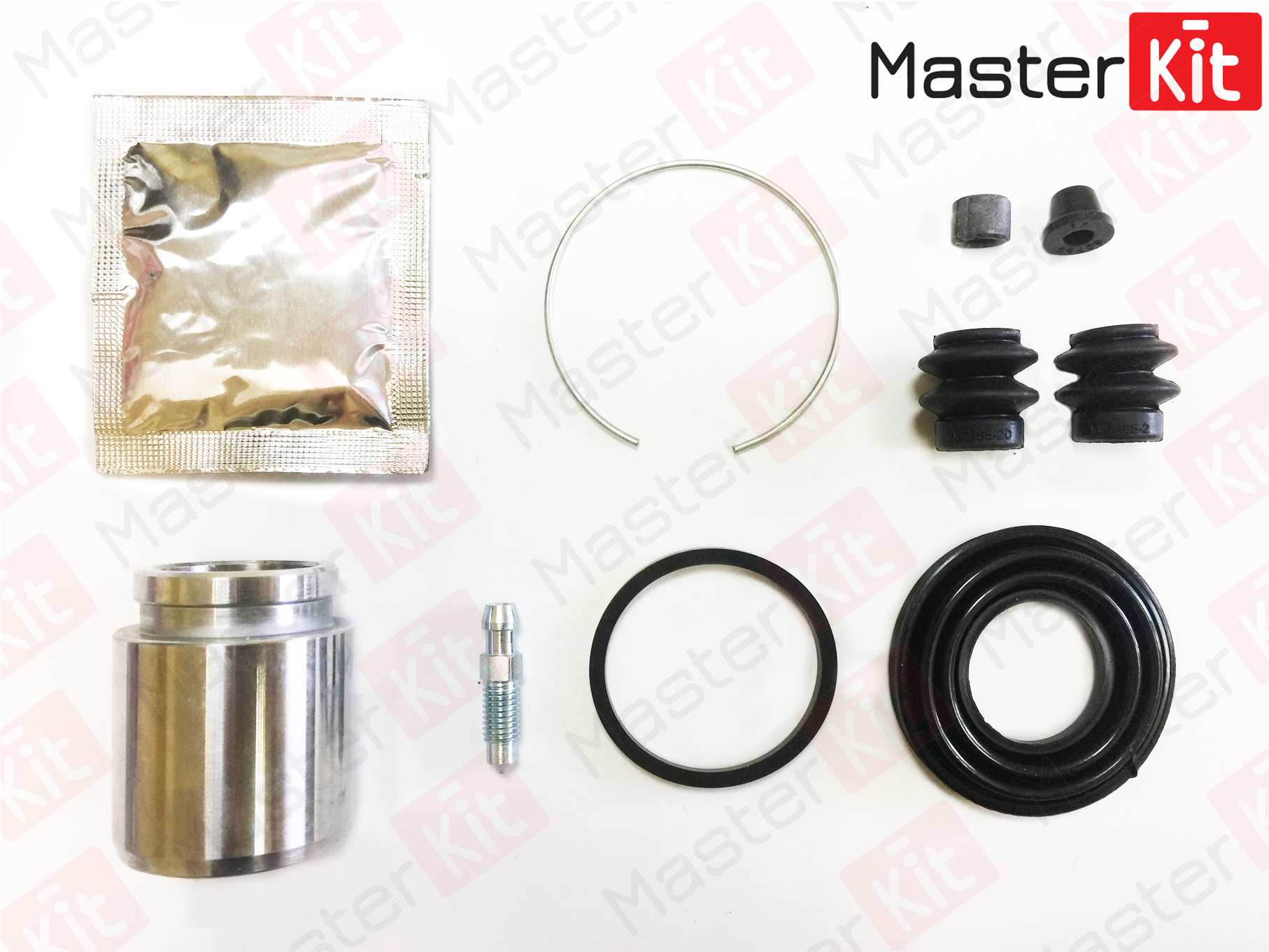 77A1213 MASTERKIT Ремкомплект тормозного суппорта! с поршнем Mitsubishi Lancer VIII 07>;Ремкомплект тормозного суппорта+поршень MITSUBISHI LANCER 03-, OUTLANDER 01-03->