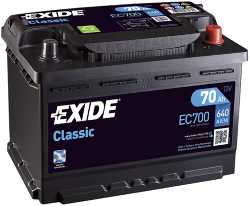 EC700 EXIDE Стартерная аккумуляторная батарея