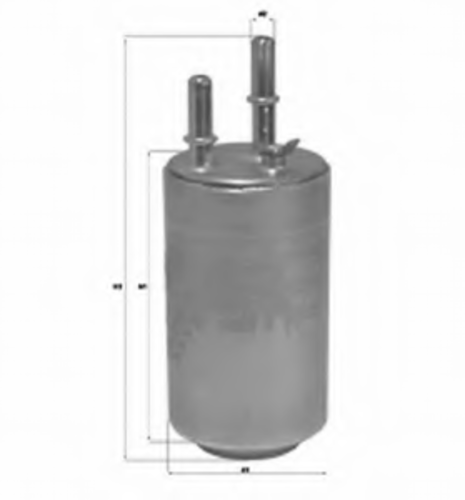 KL705 MAHLEKNECHT Топливный фильтр
