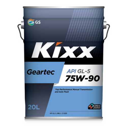 L2962P20E1 KIXX Масло трансмиссионное Kixx GEARTEC 75w-90 API GL-5 20л;Масло трансм. МКПП полусинтетика, 75W-90 GL-5 20л