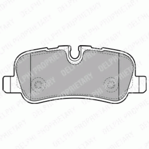 LP1936 DELPHI Колодки дисковые з. LandRover Discovery/Range Rover 4.4i V8/2.7TD V6 04>;Колодки тормозные