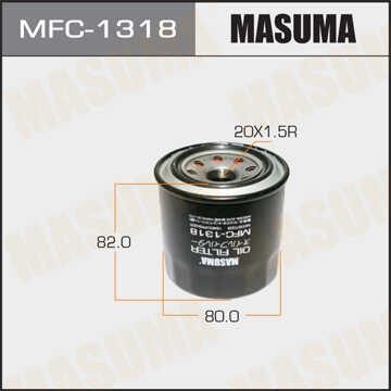 MFC1318 MASUMA Фильтр масляный! Citroen/Fiat/Peugeot 81>, Lada Niva 1.9D/TD 93>