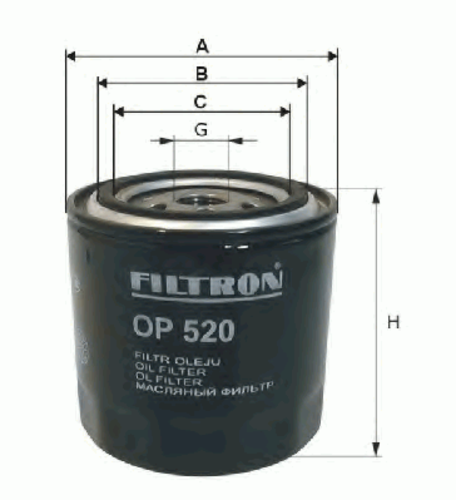 OP533 FILTRON Фильтр масляный! Ford Granada 2.0i/2.3 V6/2.4 V6/2.8 V6/2.8i/Escort RS 2.0 <00;Масляный фильтр