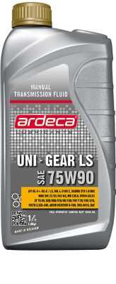 P40011ARD001 ARDECA Масло трансмиссионное Ardeca UNI-GEAR LS 75W90 (API GL-5), 1 L синтетическое