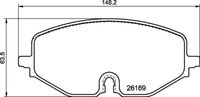 P85189 BREMBO Комплект тормозных колодок, дисковый тормоз