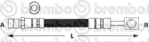 T59009 BREMBO Тормозной шланг