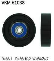 VKM61038 SKF Ролик обводной! Toyota Yaris 1.0/1.3 99>;Паразитный / ведущий ролик, поликлиновый ремень