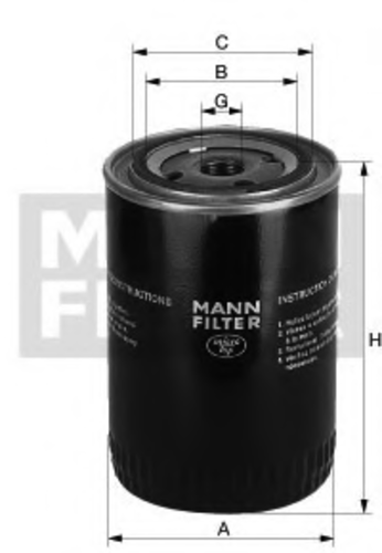 W71222 MANNFILTER Фильтр (MANN)