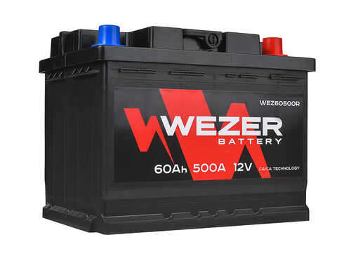 WEZ60500R WEZER Аккумуляторная батарея! 60Ah 500A +справа 242/175/190