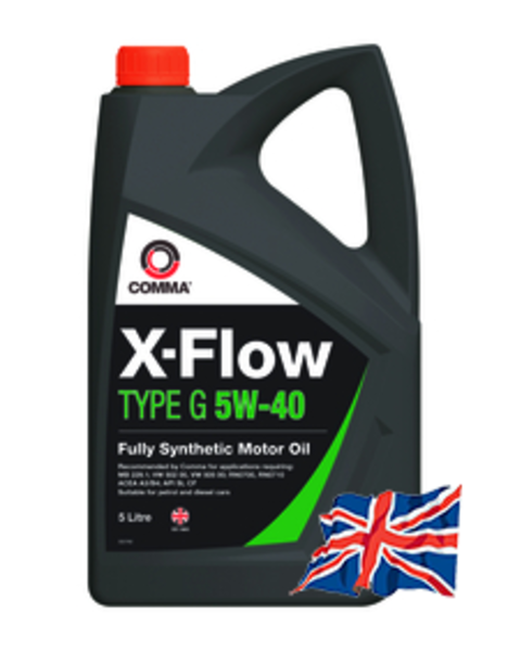 XFG5L COMMA 5W40 X-FLOW TYPE G (5L) масло моторное! синт. API SL/CF, ACEA A3/B4, MB 229.1, VW 502/505 00;Масло моторное синтетика 5W-40 5 л